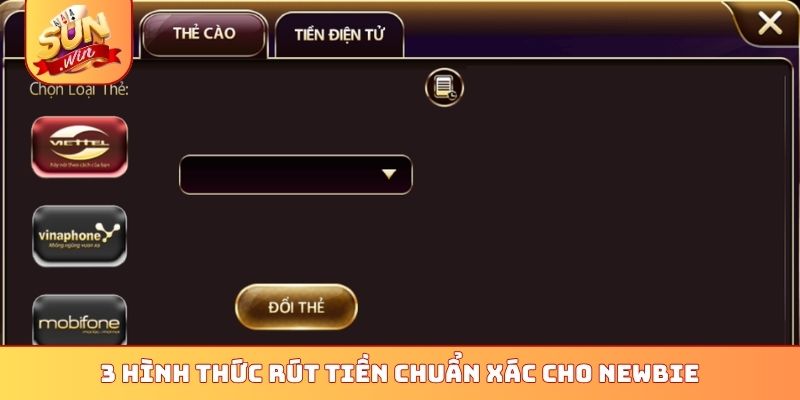 3 hình thức rút tiền chuẩn xác cho newbie