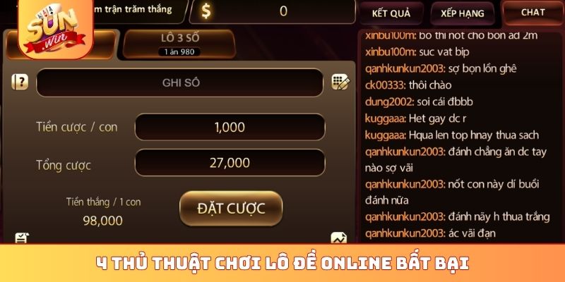 Tổng Hợp 4 Bí Kíp Lô Đề Online Sunwin - Dễ Dàng Về Bờ Ngay 3 4 thủ thuật chơi lô đề online bất bại