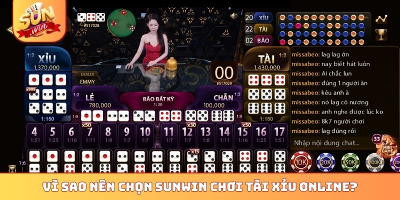 4 Chiến Thuật Đánh Tài Xỉu Online Sunwin Của Các Cao Thủ 3 Vì sao nên chọn Sunwin chơi Tài Xỉu online?